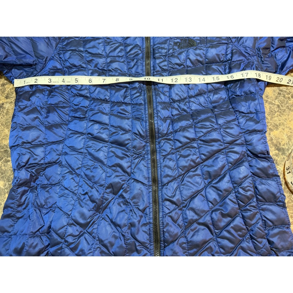 The North Face ThermoBall Full Zip Quilted Puffer Jacket Royal Blue Womens gorp - Picture 12 of 13